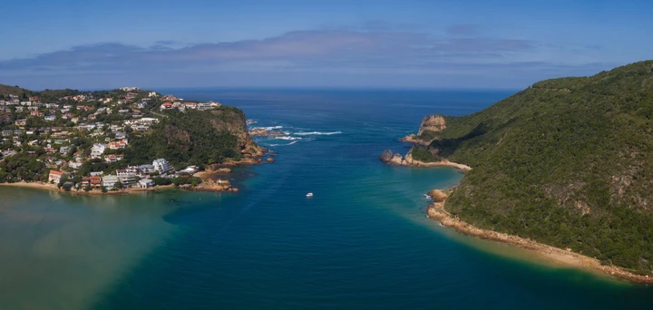 Beautiful aerial views of the Knysna Heads