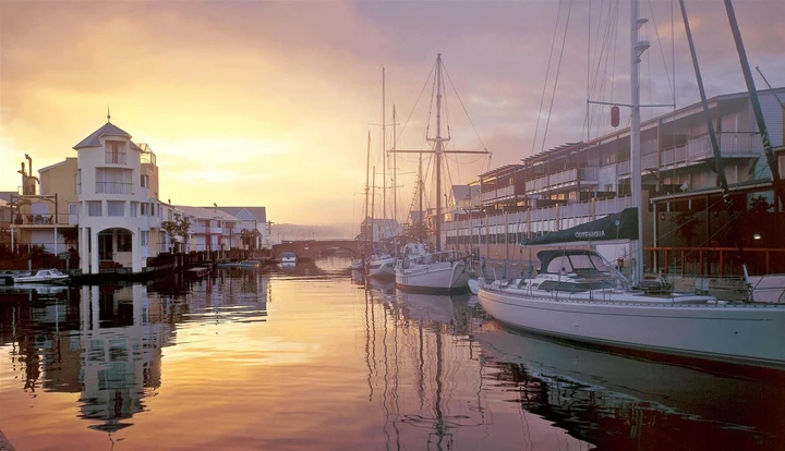 The tranquil scenery of the waterfront in Knysna