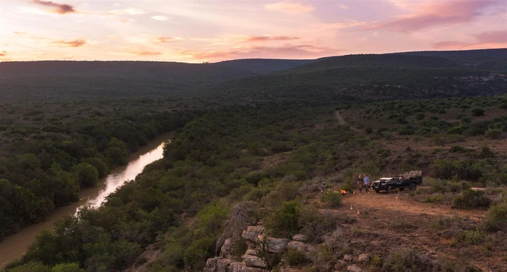 Enjoy the beauty of the natural landscapes and warm sunsets with a sundowner, Eastern Cape